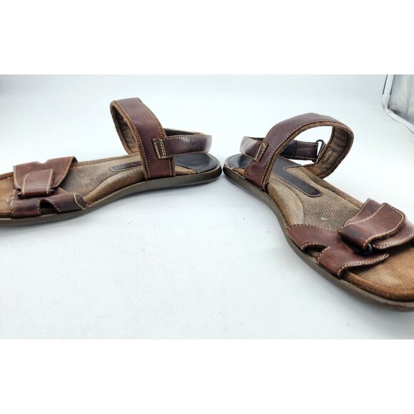 Johnston & Murphy Brown Leather Outdoor Comfort Strap Sandal Men\'s Size‎ 14 M